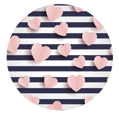 Freestyle Libre sensor sticker - pink hearts