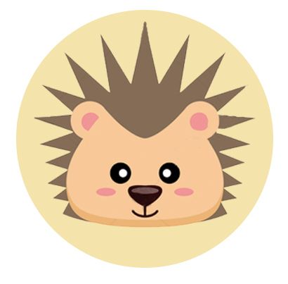 Freestyle Libre sensor sticker - hedgehog