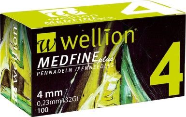 Wellion Insulin needles MedFine length 4mm Medrust