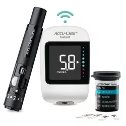 Accu-Chek Instant Blood Glucose Meter with Bluetooth and Target Range Indicator