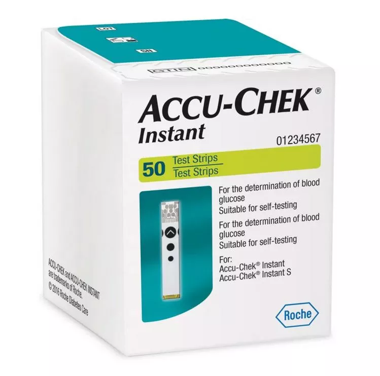 Accu-Chek Instant Blood Glucose Test Strips, 50 Pack Roche
