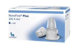 NovoFine Plus Insulin Pen Needles 32G × 4 mm, 100 pcs