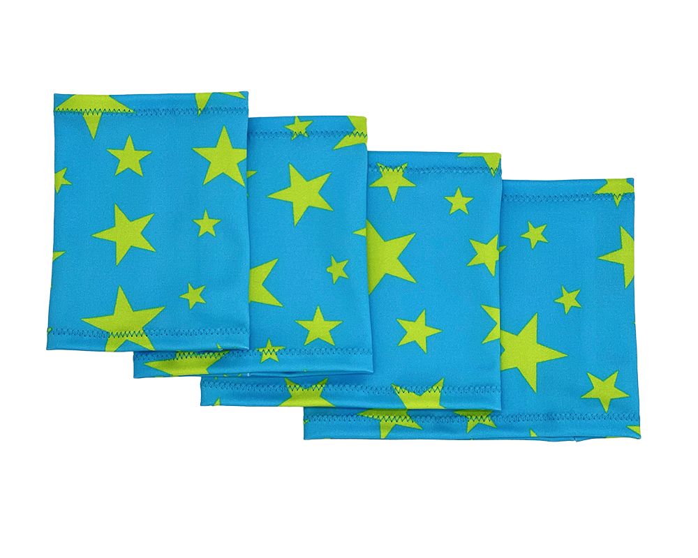 Elastic armband - Stars - Light blue background