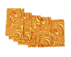 Elastic armband -  Neon orange oil stains