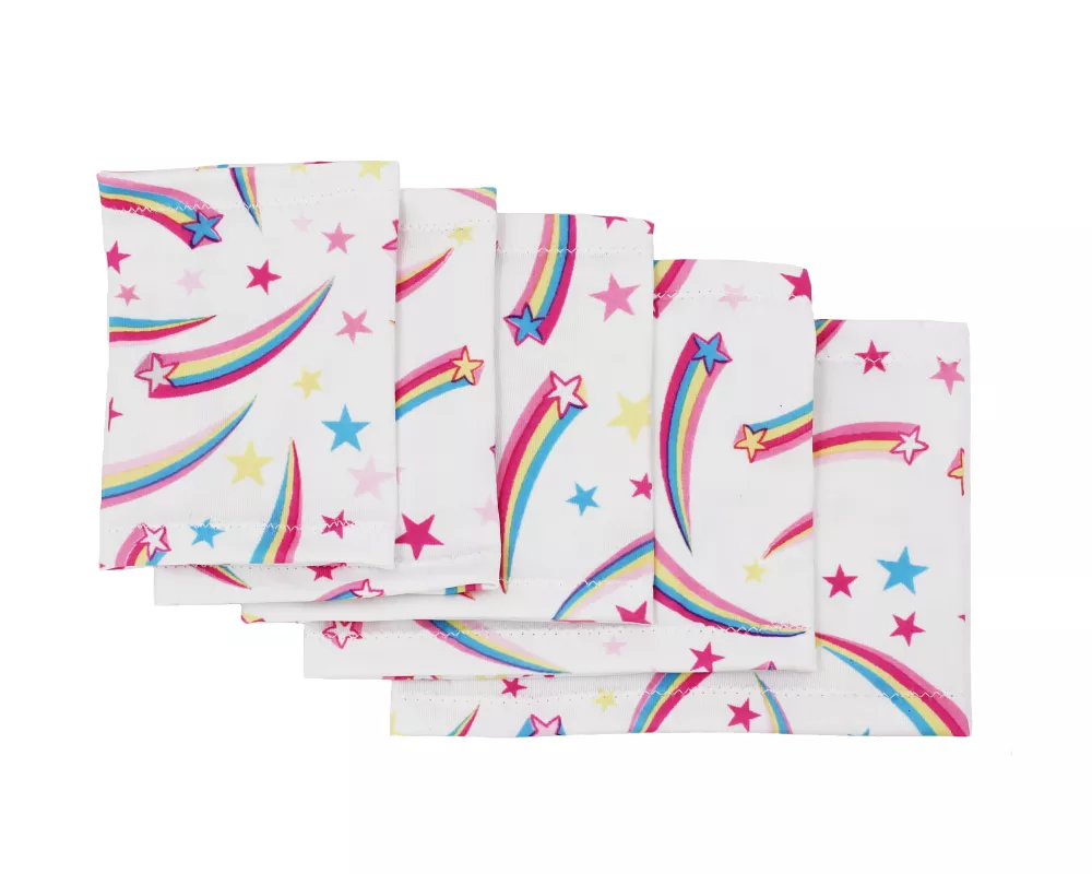 Elastic armband - Falling Stars on white background