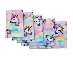 Elastic Arm Sleeve with Unicorn and Rainbow Design – Colorful Sensor Cover for Dexcom Freestyle Libre Medtronic
