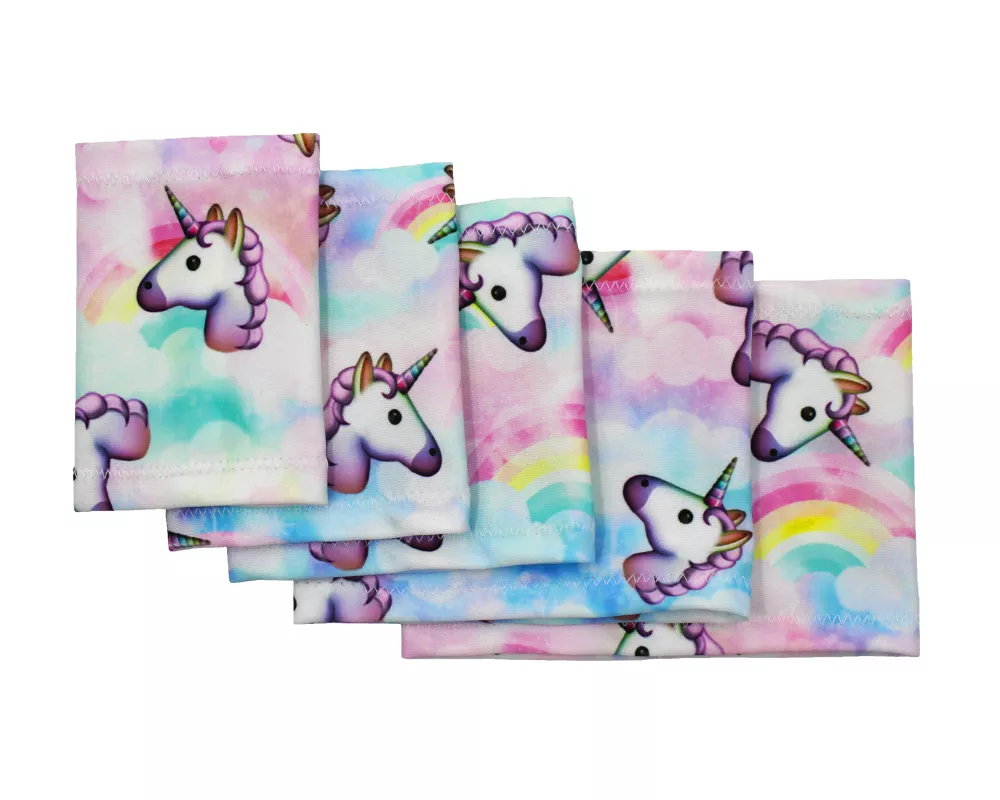 Elastic Arm Sleeve with Unicorn and Rainbow Design – Colorful Sensor Cover for Dexcom Freestyle Libre Medtronic
