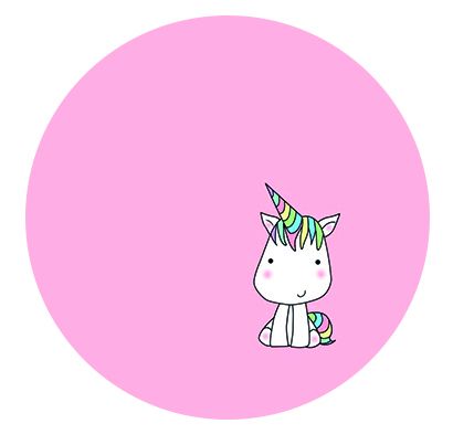 Freestyle Libre sensor sticker - Unicorn on a pink background