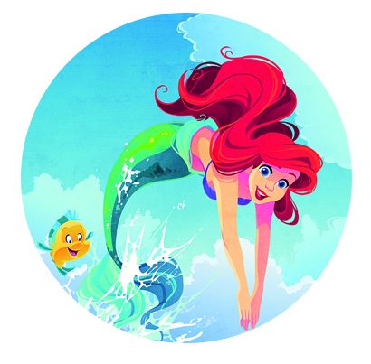 Freestyle Libre sensor sticker - The Little Mermaid