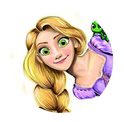 Freestyle Libre sensor sticker - Rapunzel