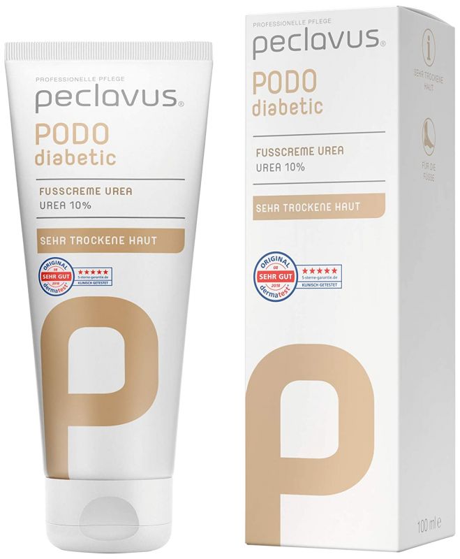 Peclavus PODOdiabetic Foot Cream Urea 10% Foot Care Instant Aid for Dry Skin