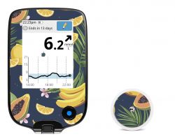 Sticker for Freestyle Libre reader and sensor - Exotic fruits 1