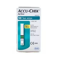 Accu-Chek Active Blood Glucose Test Strips, 50 Pack