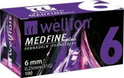 Insulin needles Wellion MedFine 32GX6mm / pack.100pcs