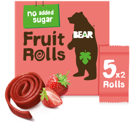 YOYO Bear strawberry fruit roll slices 5 x 20 g EXP.21/04/25